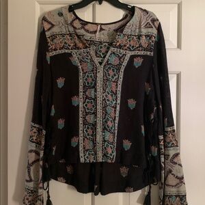 Free People Multicolor Patterned Top